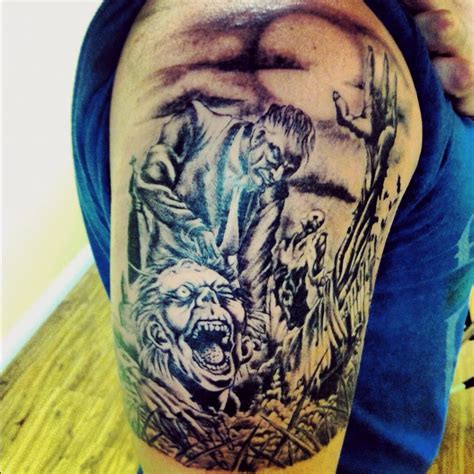 Zombie tattoo | Zombie tattoos, Body art tattoos, Tatoo inspiration