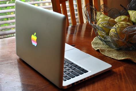 GLOWING Apple Macbook Decal Sticker Retro LED Logo Macbook Air - Etsy