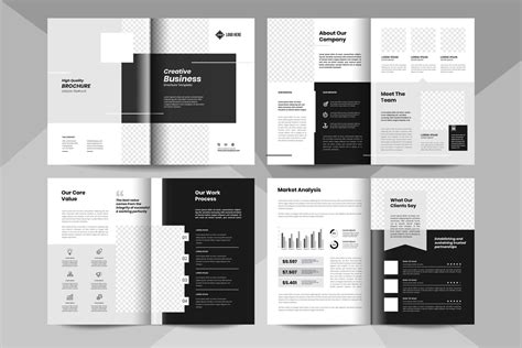 8 pages business brochure template. Corporate business booklet template. | Booklet template ...