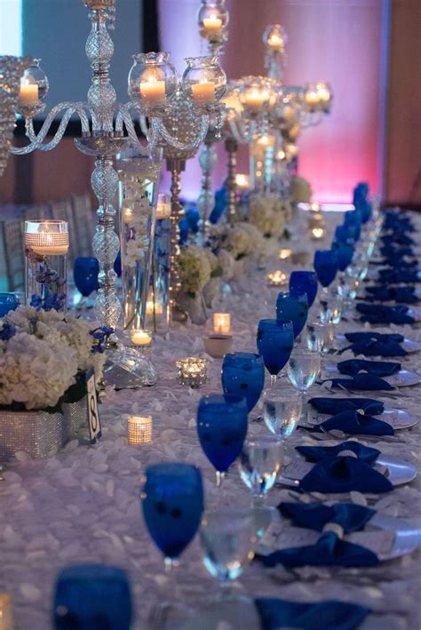 Our Royal Blue Wedding - Family Styled Seating Reception Table - Blue ...