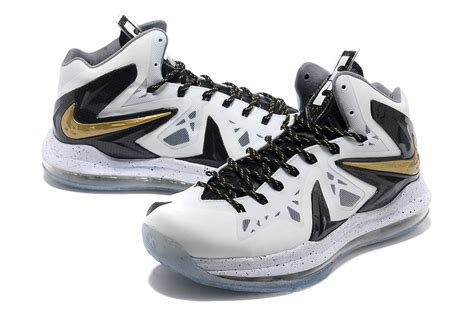 Buy Nike Lebron James 10 Shoes PS Elite White Black At Low Price