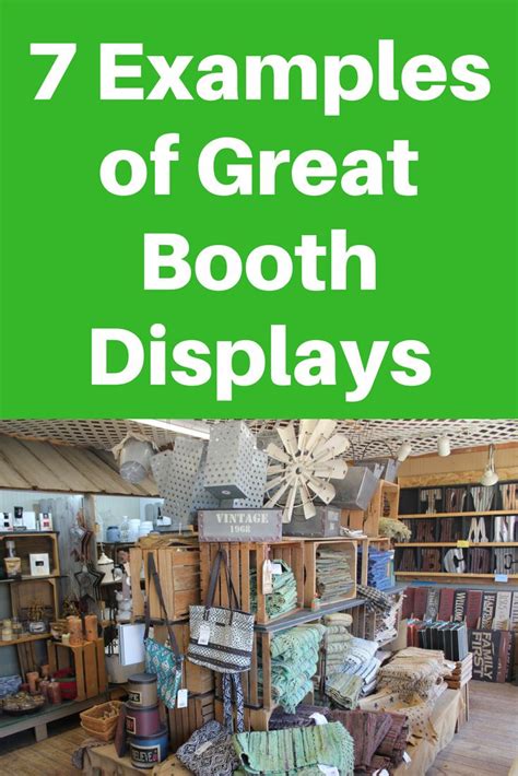 7 Examples of Great Booth Displays | Shipshewana Flea Market | Flea ...