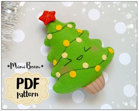 Christmas tree felt pattern Christmas patterns felt Christmas | Etsy