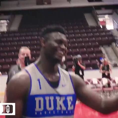 Duke's Zion Williamson Dunking from the FT Line : nba