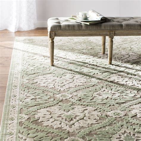 Rousseau Green/Gray Area Rug | Green rug bedroom, Area rugs, Grey area rug