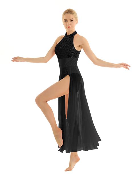 Black Contemporary Dance Costume | Twirling Ballerinas