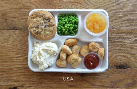 Here's what kids eat at school lunch around the world. Needless to say, US trails behind