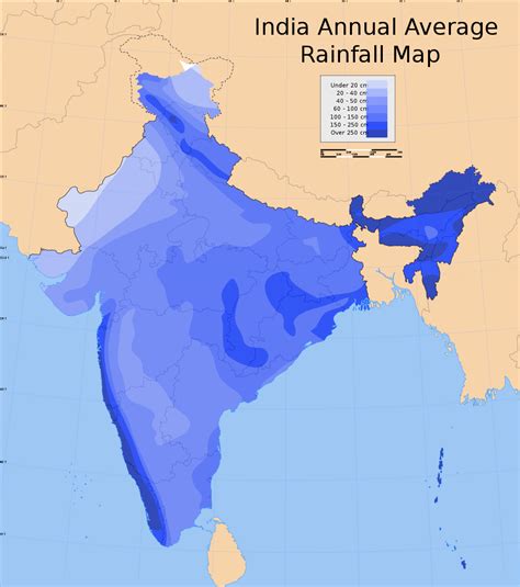 India-Annual-Rainfall-Map - BragitOff.com