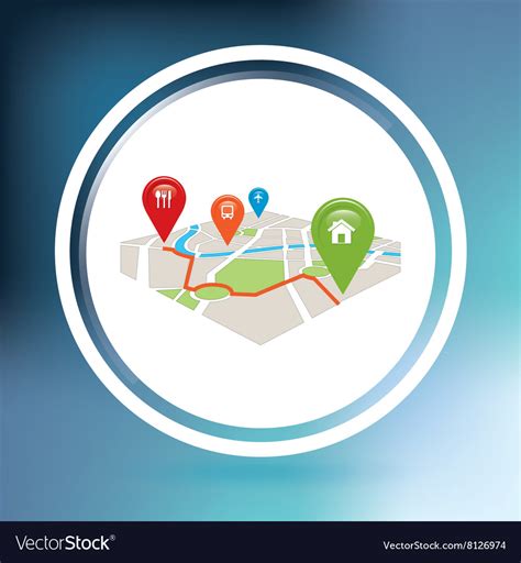 Gps service design Royalty Free Vector Image - VectorStock