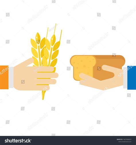 Barter Natural Exchange Food Stock Vector (Royalty Free) 1067406053 ...