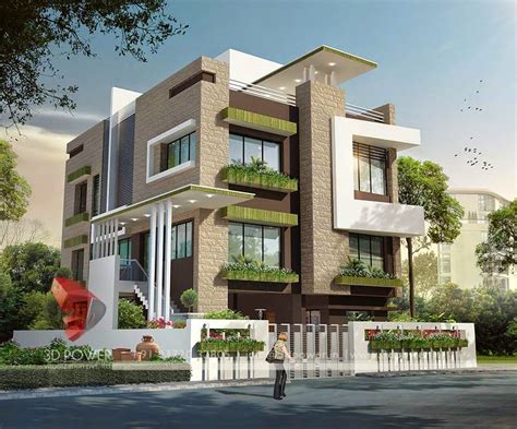 Ultra Modern 3d Exterior Home Design - HOME DESIGN