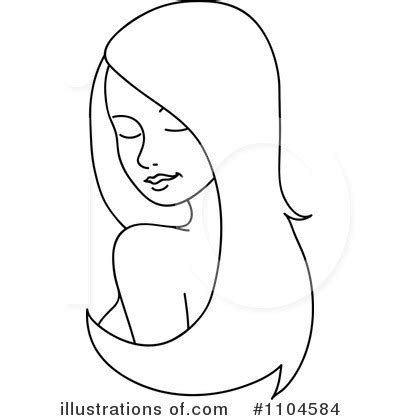 Hair Clipart #1104584 - Illustration by Rosie Piter