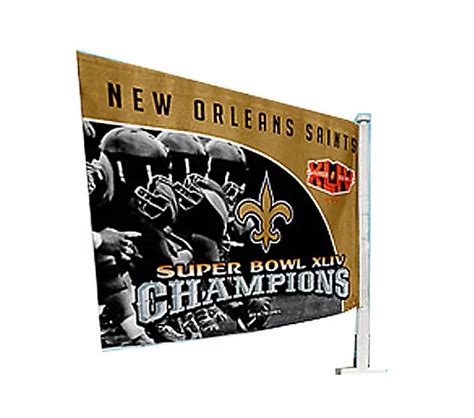 NFL New Orleans Saints Super Bowl XLIV Champions Truck Flag - QVC.com