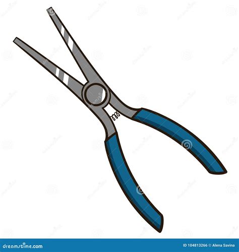 Nose Pliers Vector Illustration | CartoonDealer.com #44597290