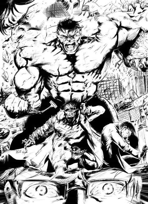 Hulk Transformation Inks by Nesquik28 on DeviantArt