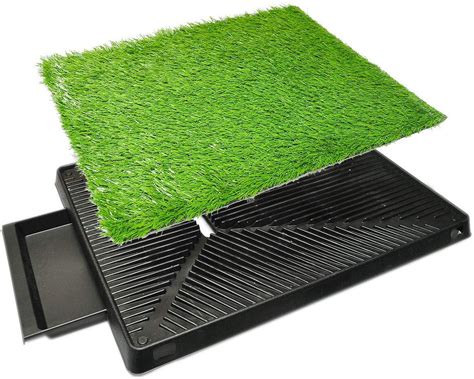 Pet Potty Patch,Dog Puppy Pet Potty Pad,Portable Artificial Grass Bathroom Mat Potty Trainer for ...