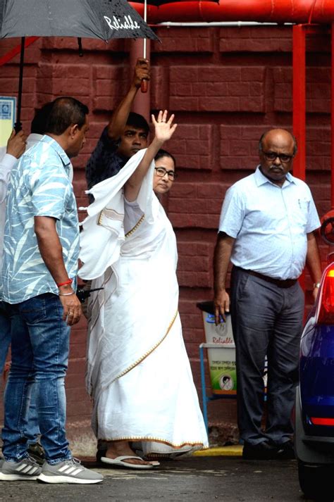 West Bengal Chief Minister Mamata Banerjee arrives at SSKM hospital