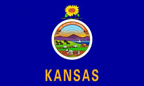 Flag of Kansas image and meaning Kansas flag - Country flags