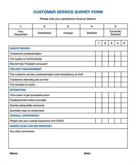 FREE 13+ Customer Feedback Forms in PDF | MS Word | Excel