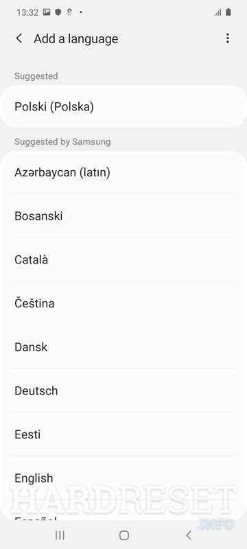 Change Language SAMSUNG Galaxy S10 Lite, how to - HardReset.info