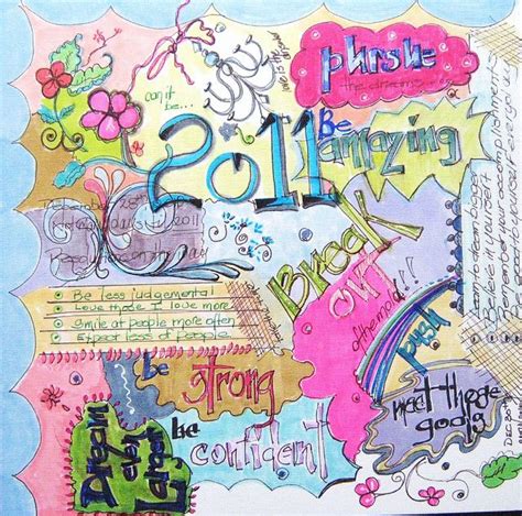 2011 DREAMS AND GOALS | Art journal pages, Art journal, Art