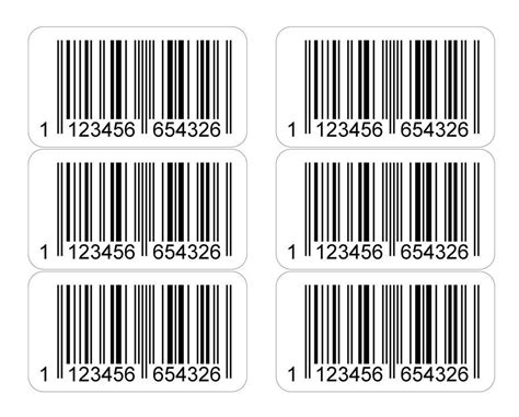 Printable Barcode Sheets