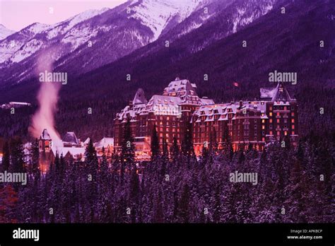 The Fairmont Banff Springs Hotel Banff Alberta Canada Stock Photo - Alamy