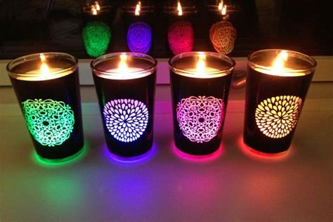 Air Wick Scented Candle Black Edition - Colour Changing Candles