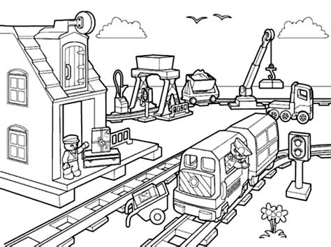 Train Station Coloring Pages Coloring Pages