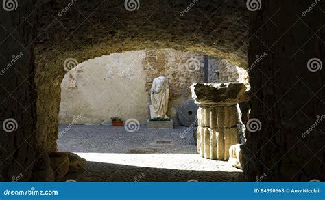 Courtyard Entrance of the National Museum of Cerveteri Editorial Stock Photo - Image of ...