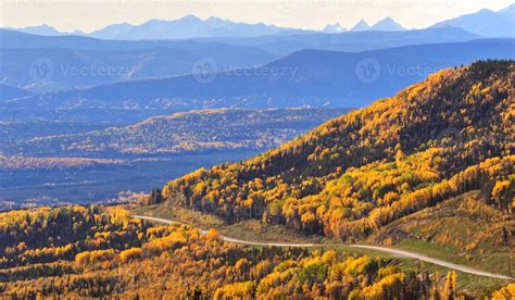 Road view of the Rocky Mountains 6229231 Stock Photo at Vecteezy