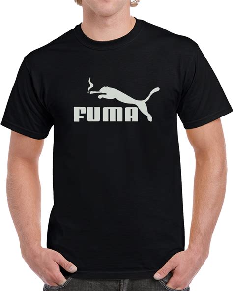 Fuma Puma Logo Smoking T Shirt