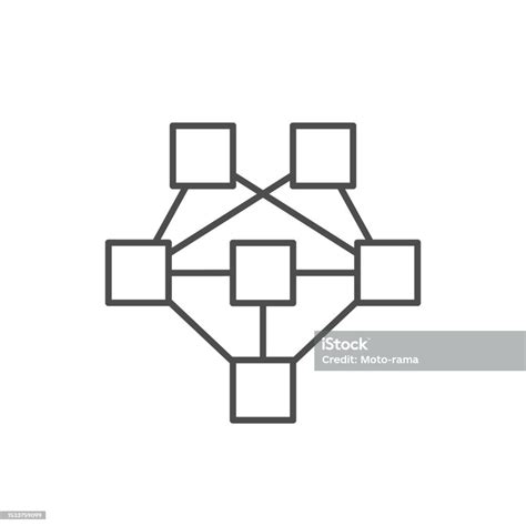 Company Structure Line Outline Icon Stock Illustration - Download Image Now - Branch - Plant ...