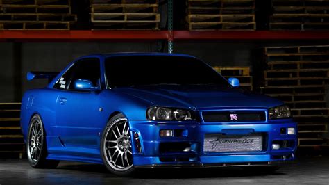 Blue Nissan Skyline R34 Wallpapers - Top Free Blue Nissan Skyline R34 ...