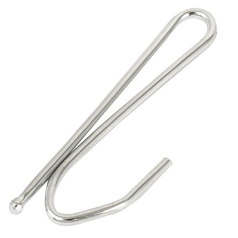 Curtain Hooks Metal Single Prongs Pinch Pleat Drapery Hook for Drapes Tapes Silver Tone 50Pcs ...