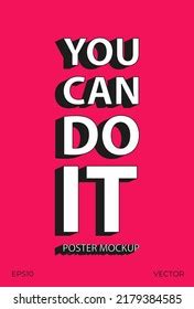 Motivation Poster You Can Do Poster Stock Vector (Royalty Free) 2179384585 | Shutterstock