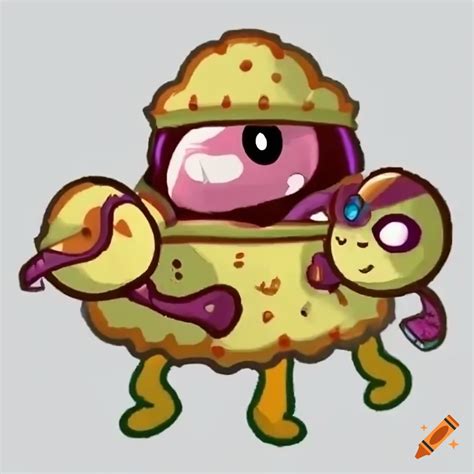 Scaredy-shroom from plants vs zombies on Craiyon