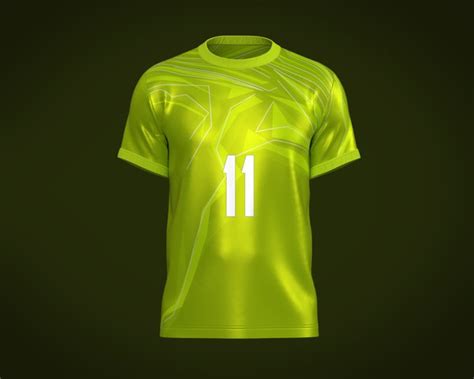 3D Soccer Football Neon Green color Jersey Player-11 - TurboSquid 2039218