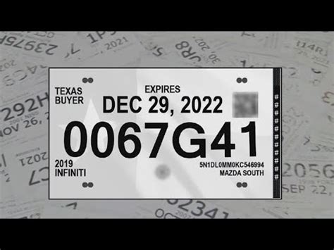 Texas officials redesign temporary tags - YouTube