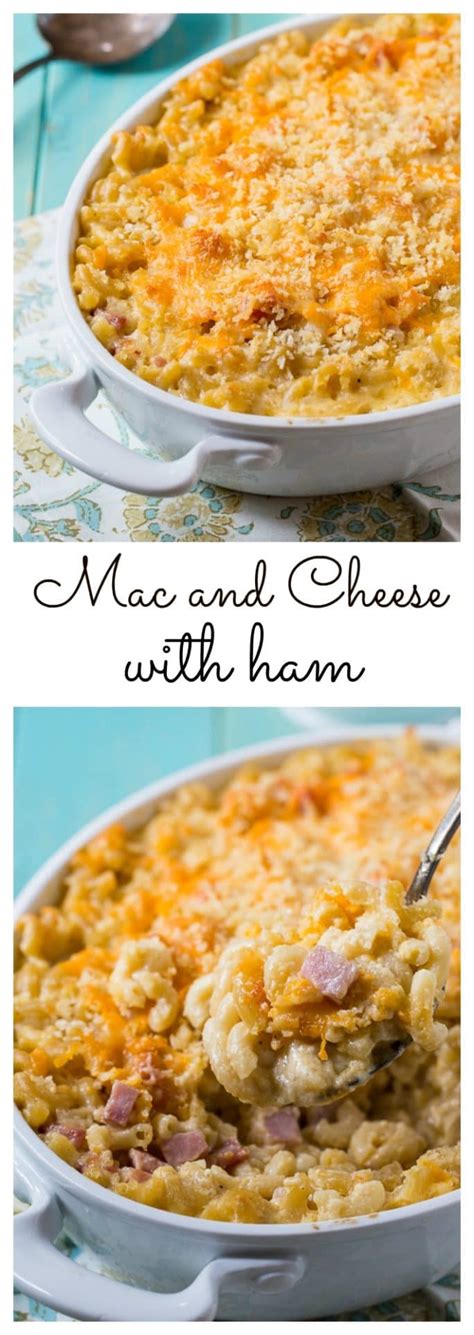 Mac and Cheese with Ham - Spicy Southern Kitchen