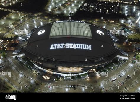 An aerial view of AT&T Stadium, Friday, Jan. 1, 2021, in Arlington, Tex ...