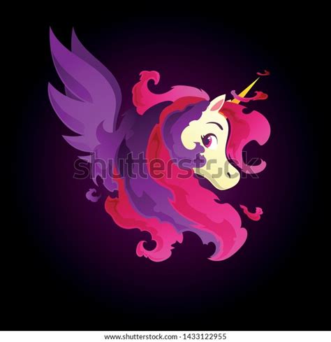 Cute Unicorn Princess Background Vector Stock Vector (Royalty Free ...