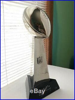 Troy Aikman Signed Dallas Cowboys Super Bowl XXVII MVP Lombardi Trophy ...