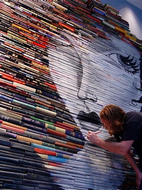 Cool. Weird. Creative. Recycling? Painting on Books… « virtualDavis