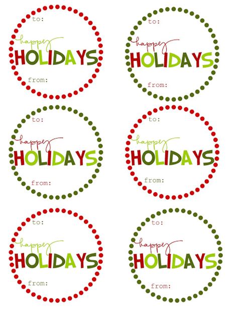 10 Free Sets of Christmas Gift Tag Printables | Redo It Yourself ...