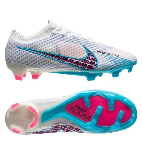 Nike Air Zoom Mercurial Vapor 15 Elite FG Blast - Weiß/Baltic Blau/Pink ...