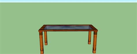 Glass coffee table 3d model