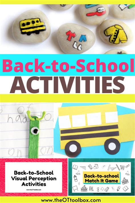 Back to School Activities - The OT Toolbox