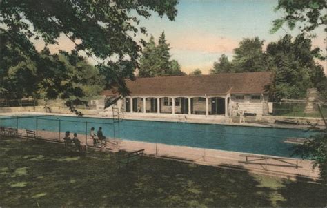 Swimming Pool - McCormick's Creek Canyon State Park Spencer, IN Postcard