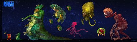 KKG Metroid Bosses by PhillGonzo on DeviantArt